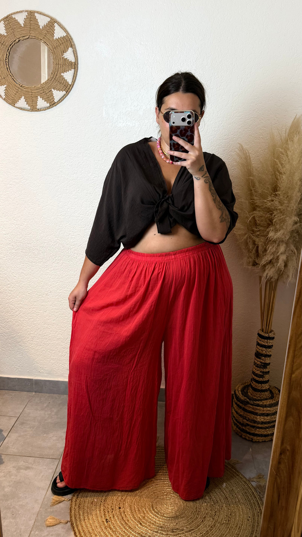 Pantalon voile de coton
