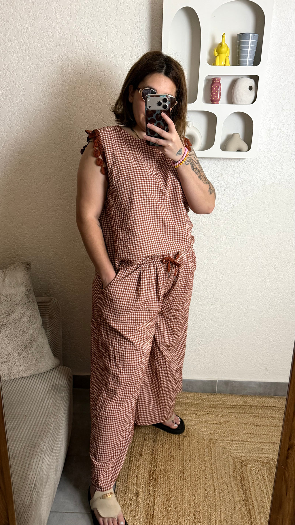 Pantalon vichy