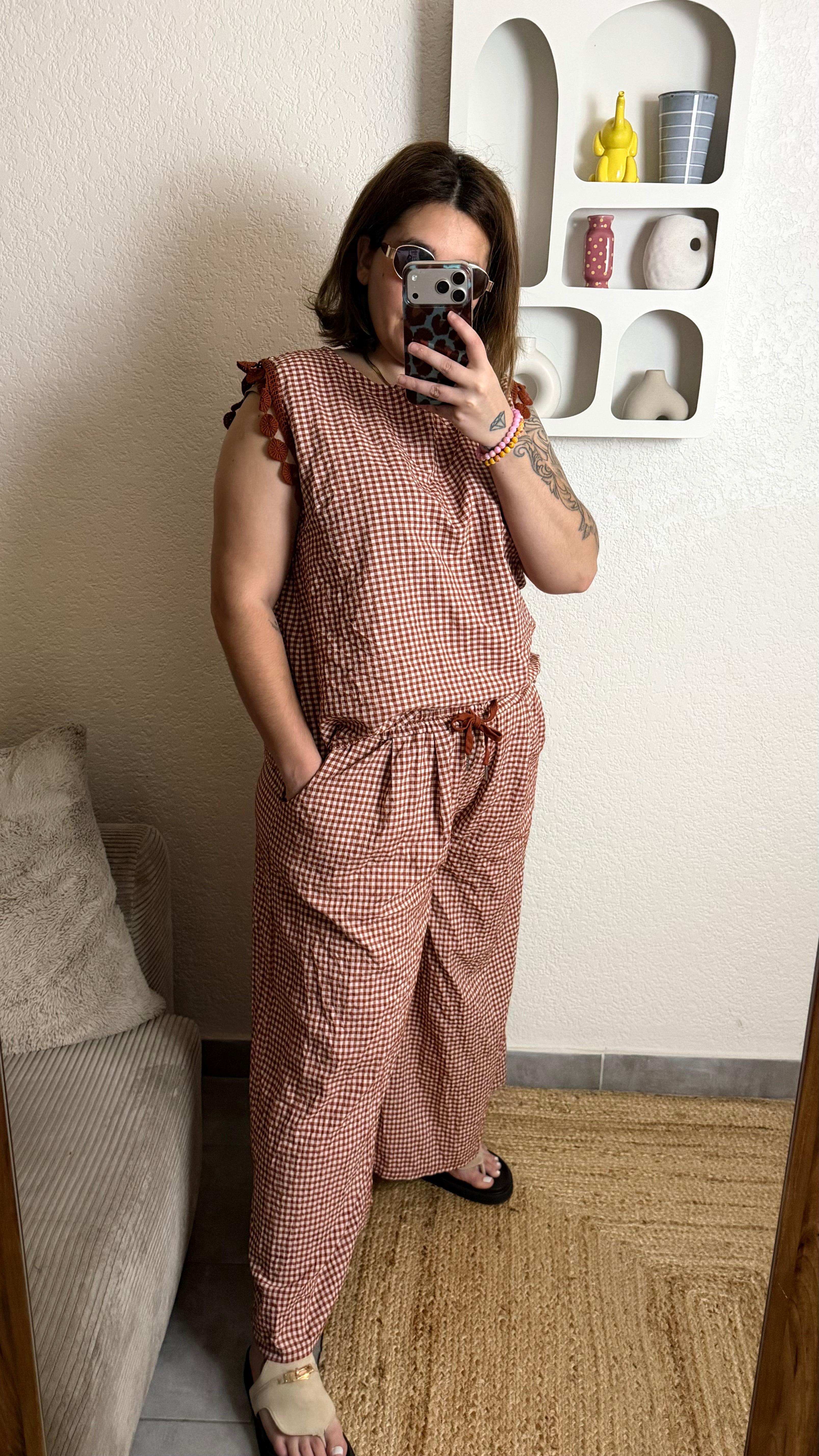 Pantalon vichy