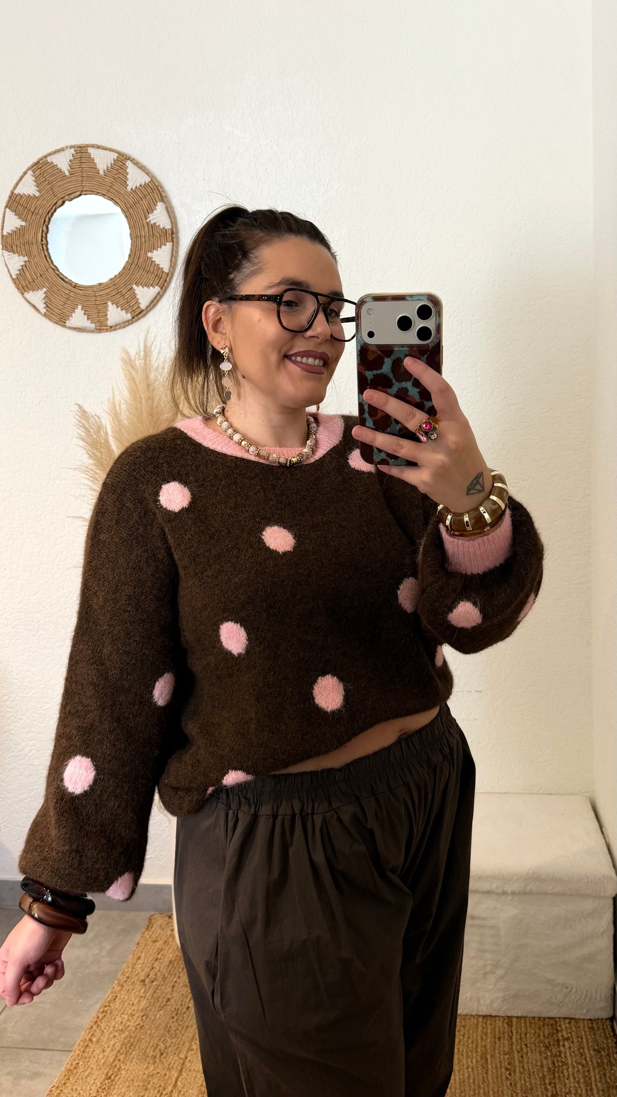 Pull à pois
