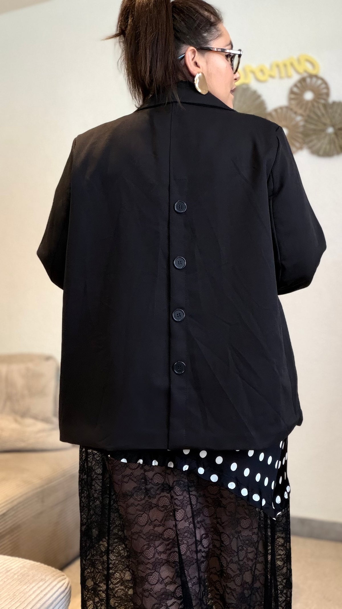 Blazer dos boutonné