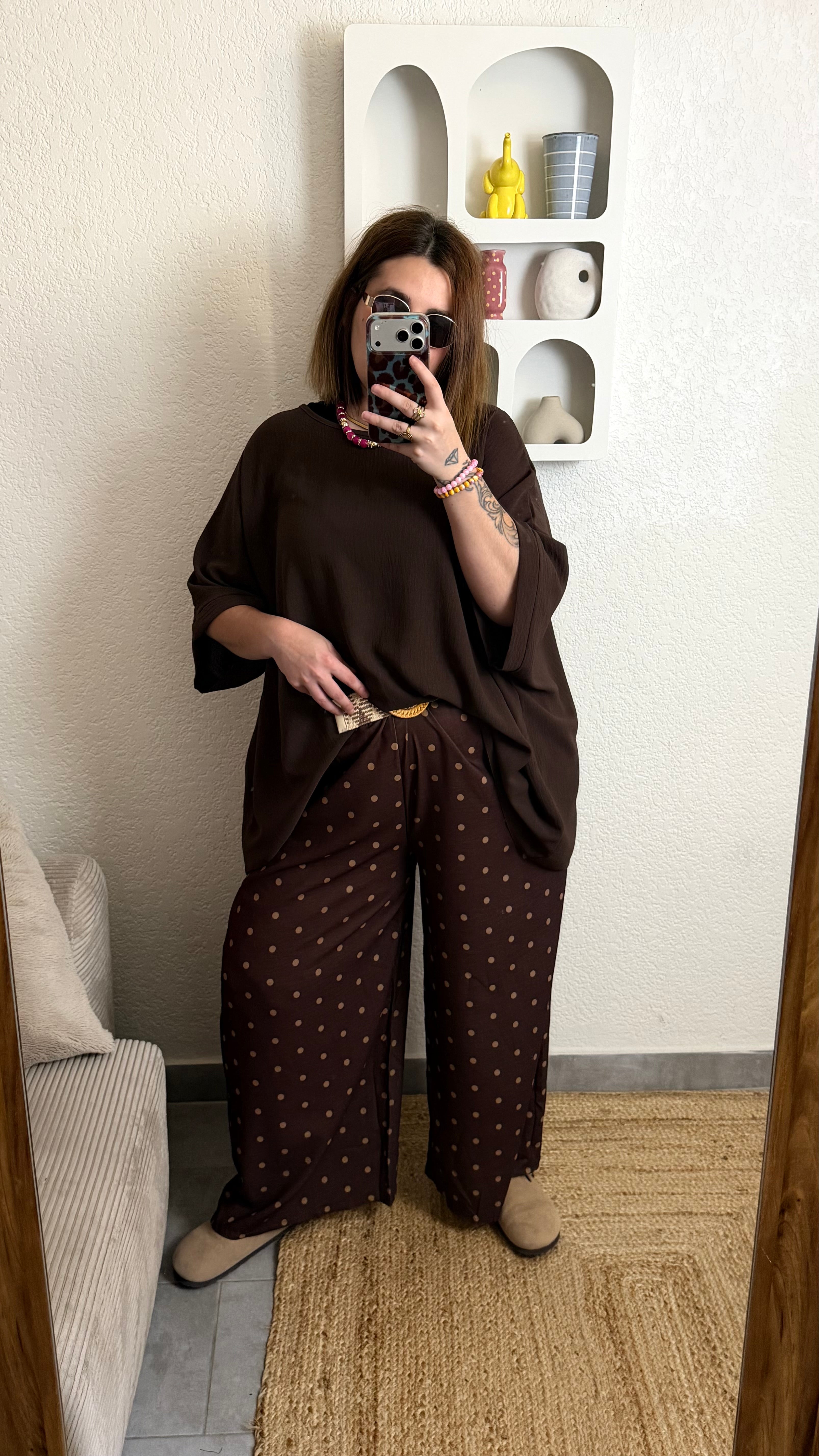 Pantalon à pois