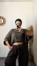 Blouse fluide cloutée