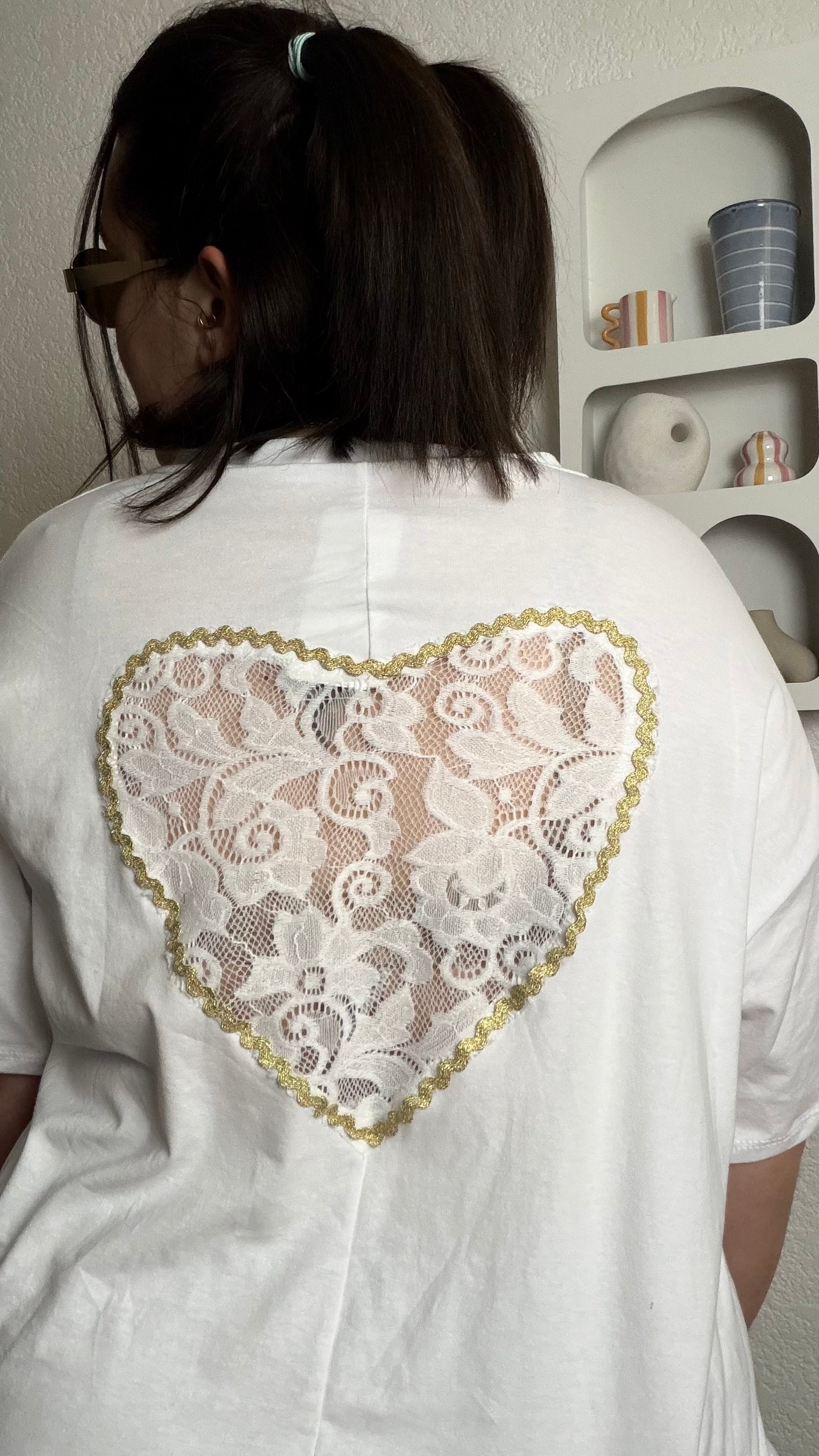 Tee shirt dos cœur