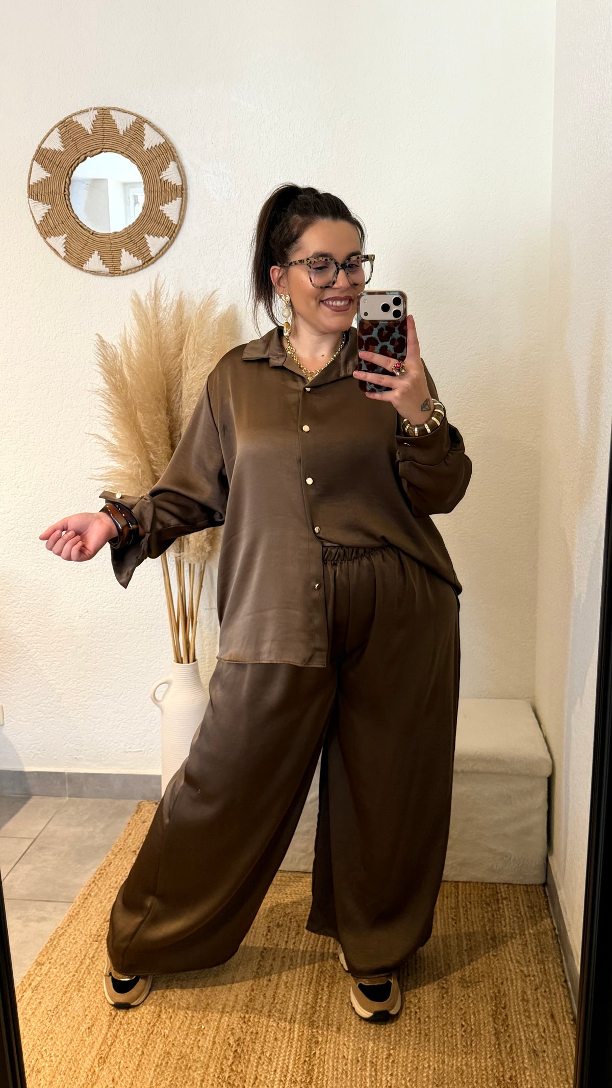 Ensemble satiné