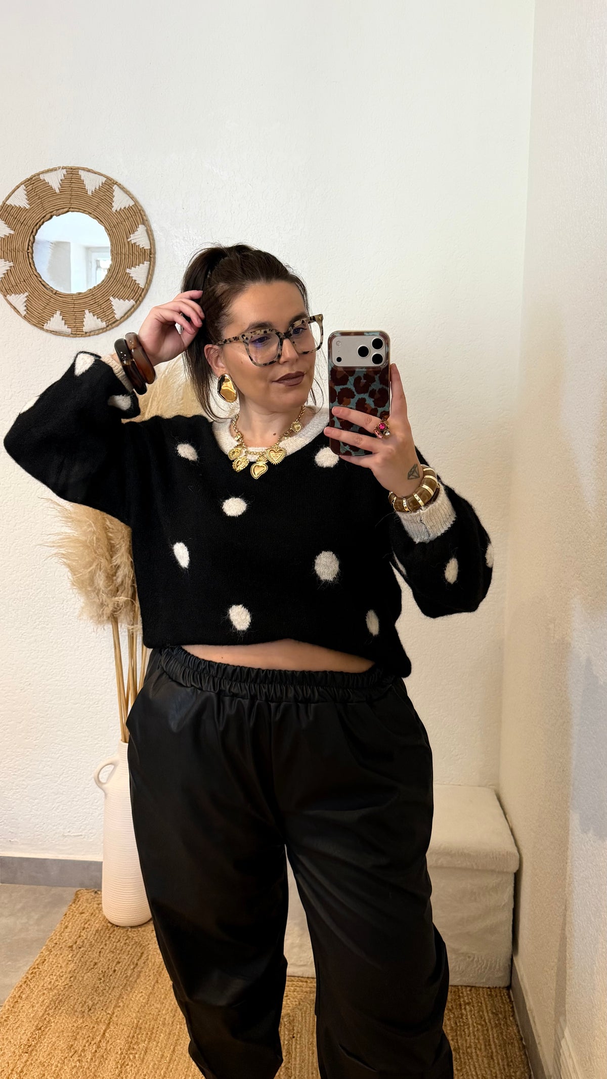 Pull à pois