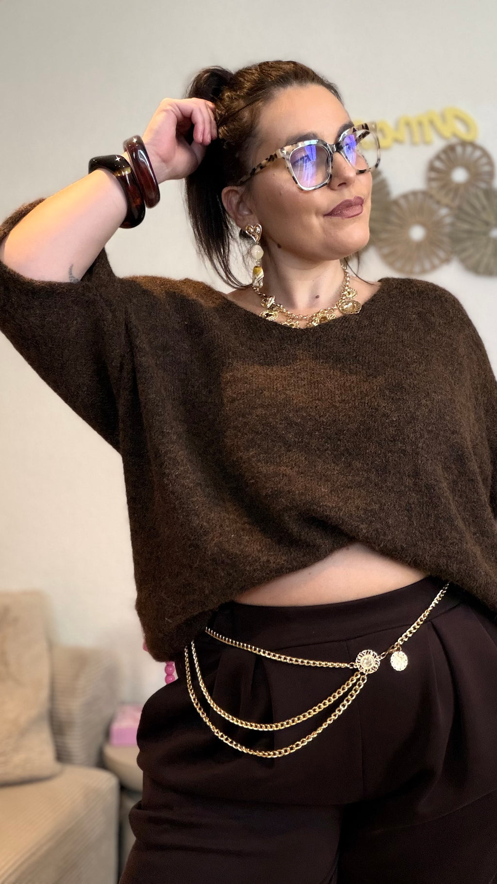 Pull oversize col V
