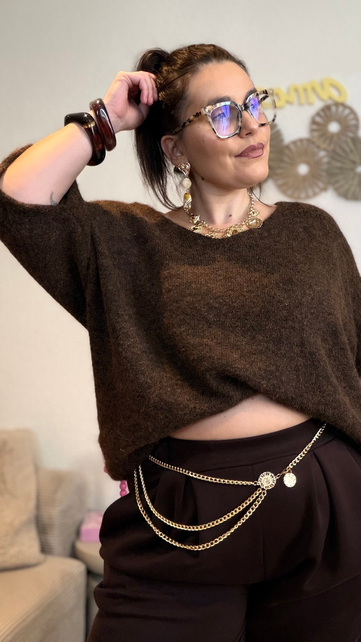 Pull oversize col V