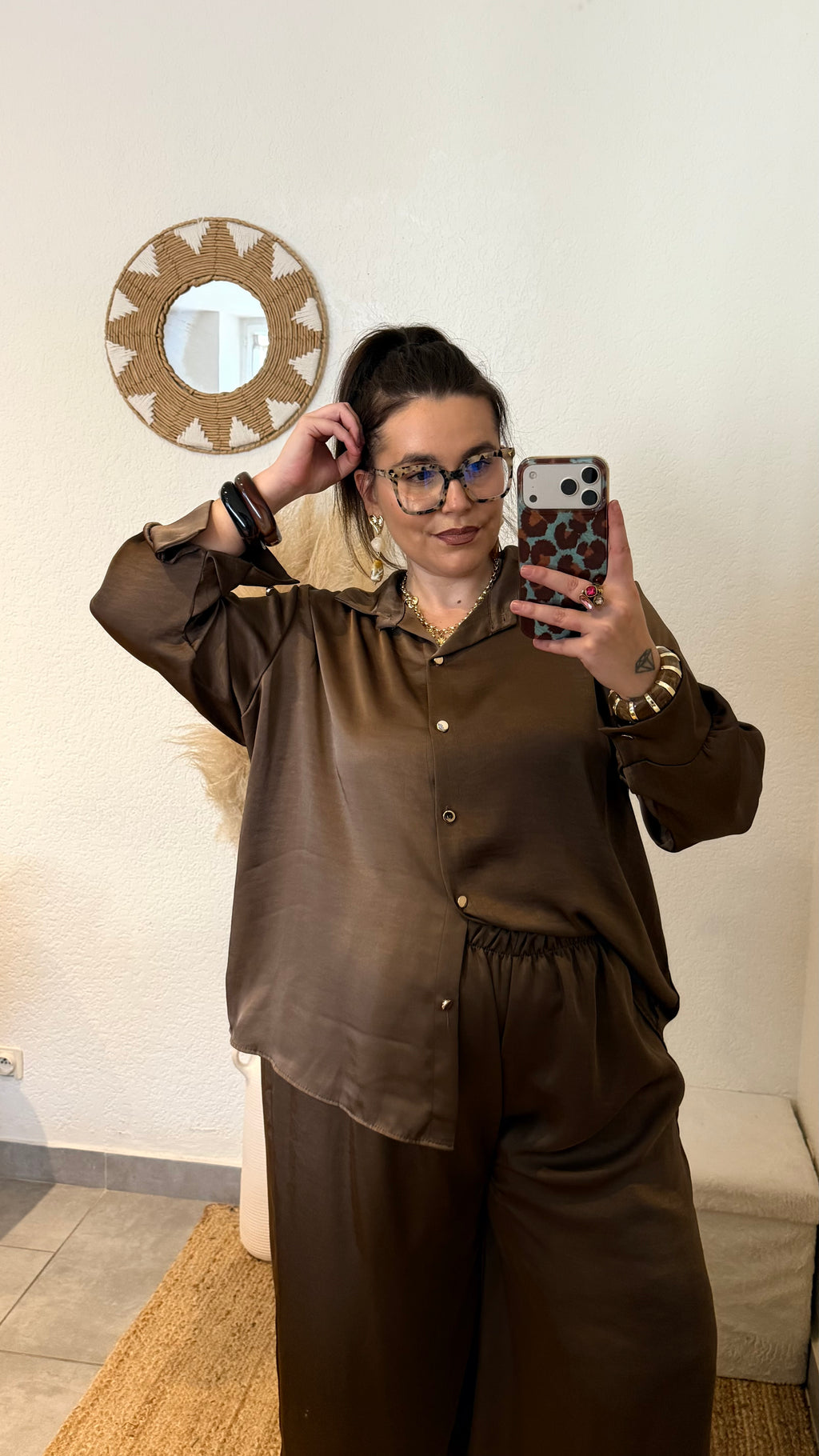 Ensemble satiné