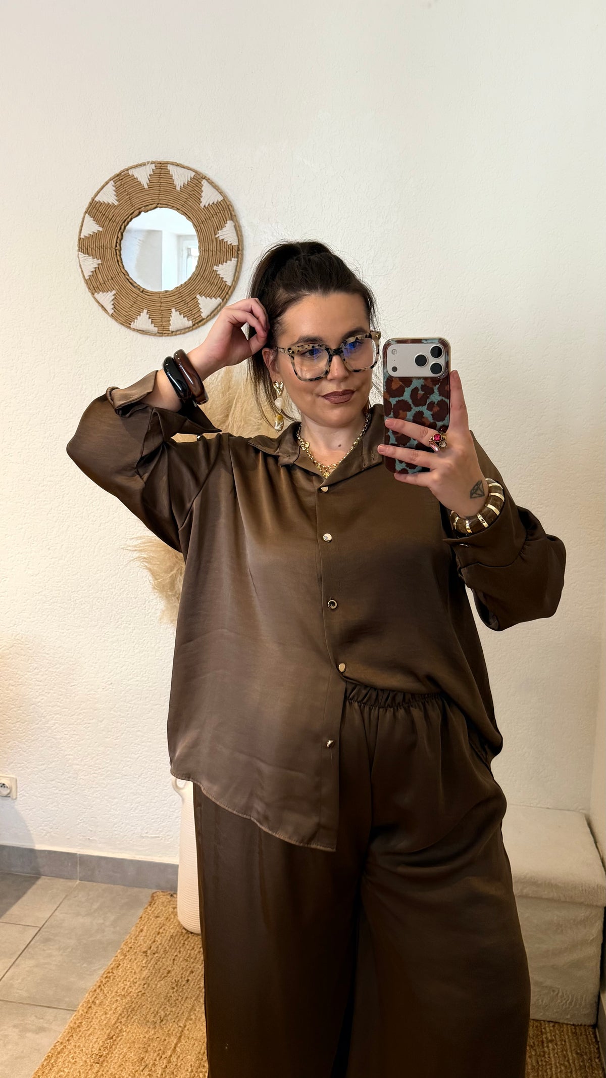 Ensemble satiné