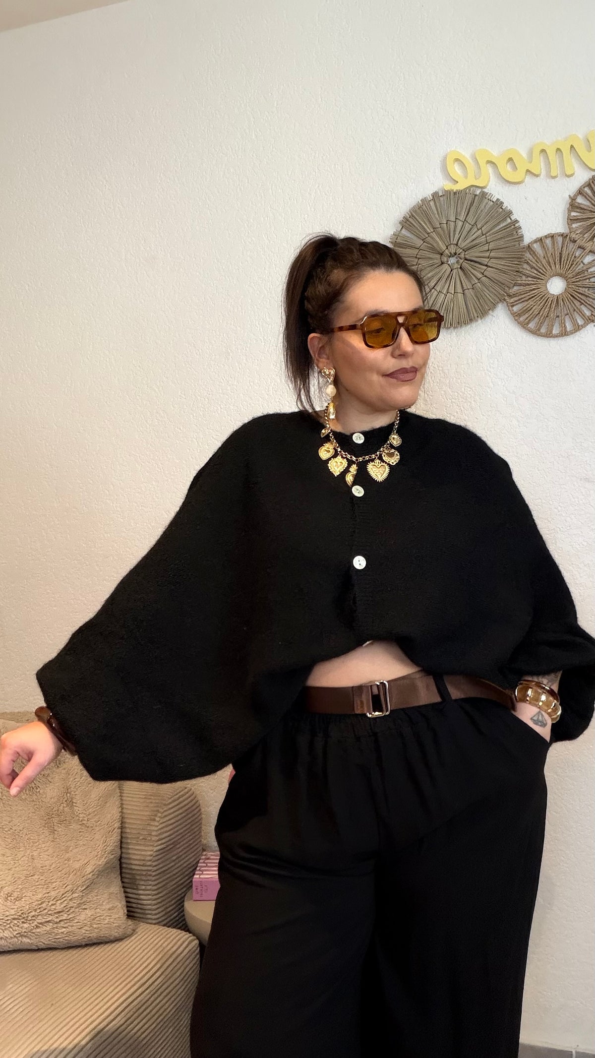 Gilet oversize manches ballon