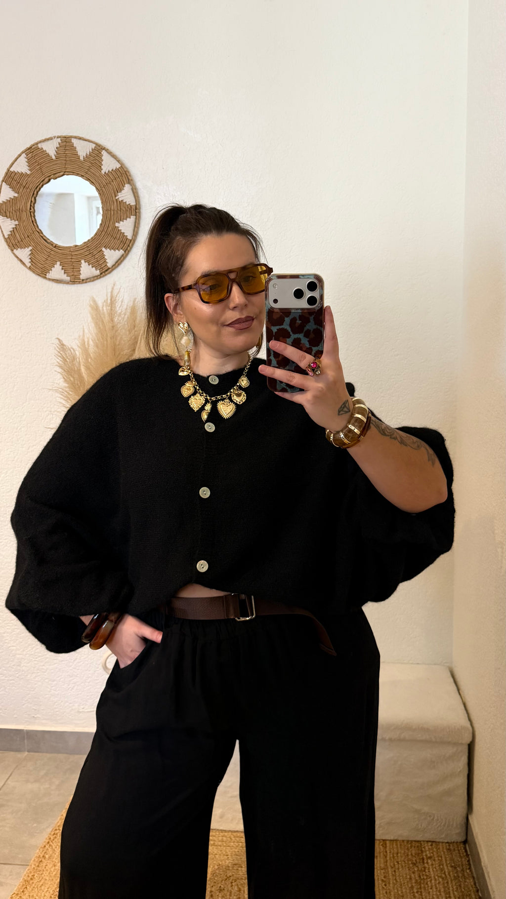 Gilet oversize manches ballon