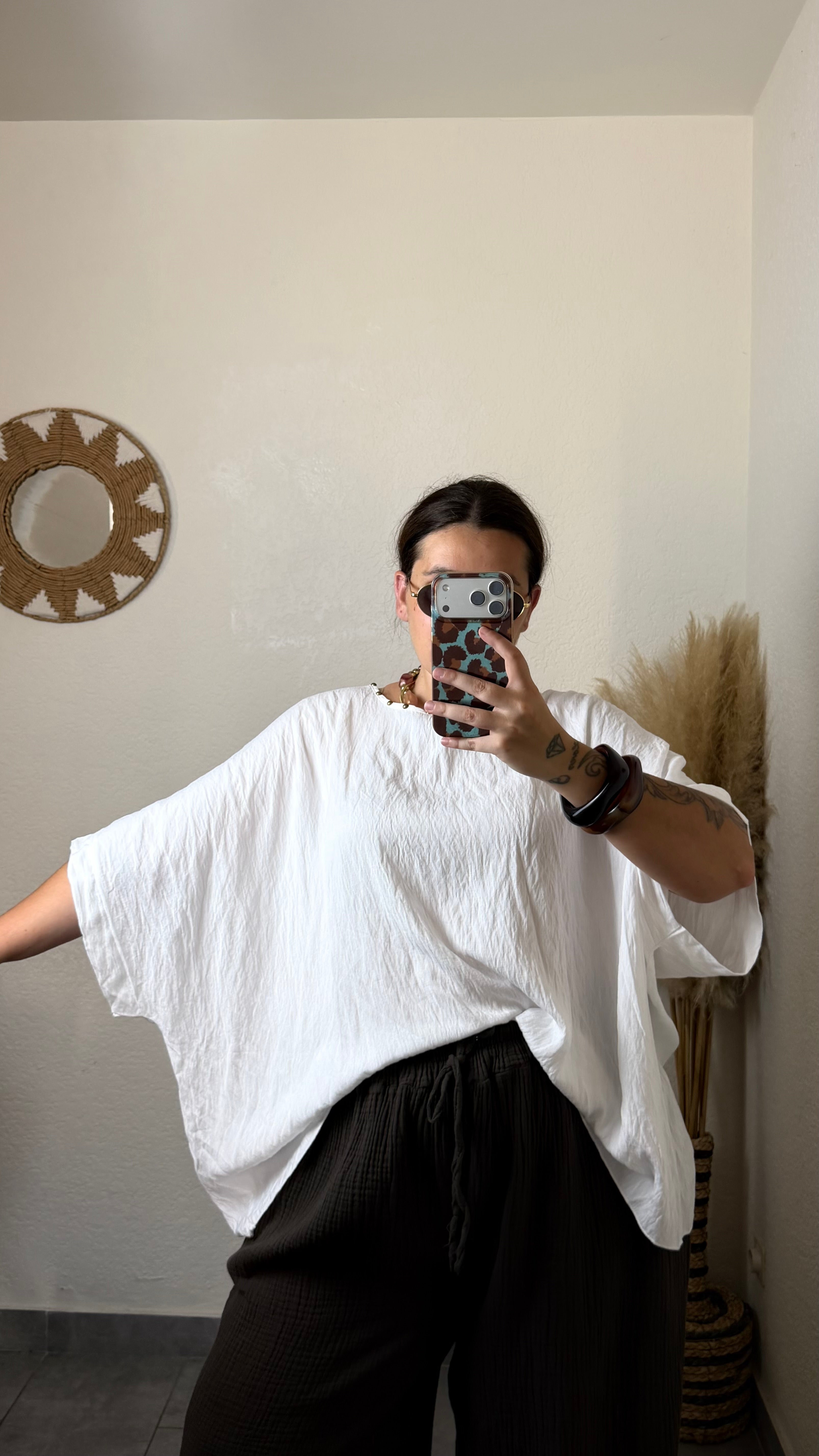 Blouse fluide cloutée