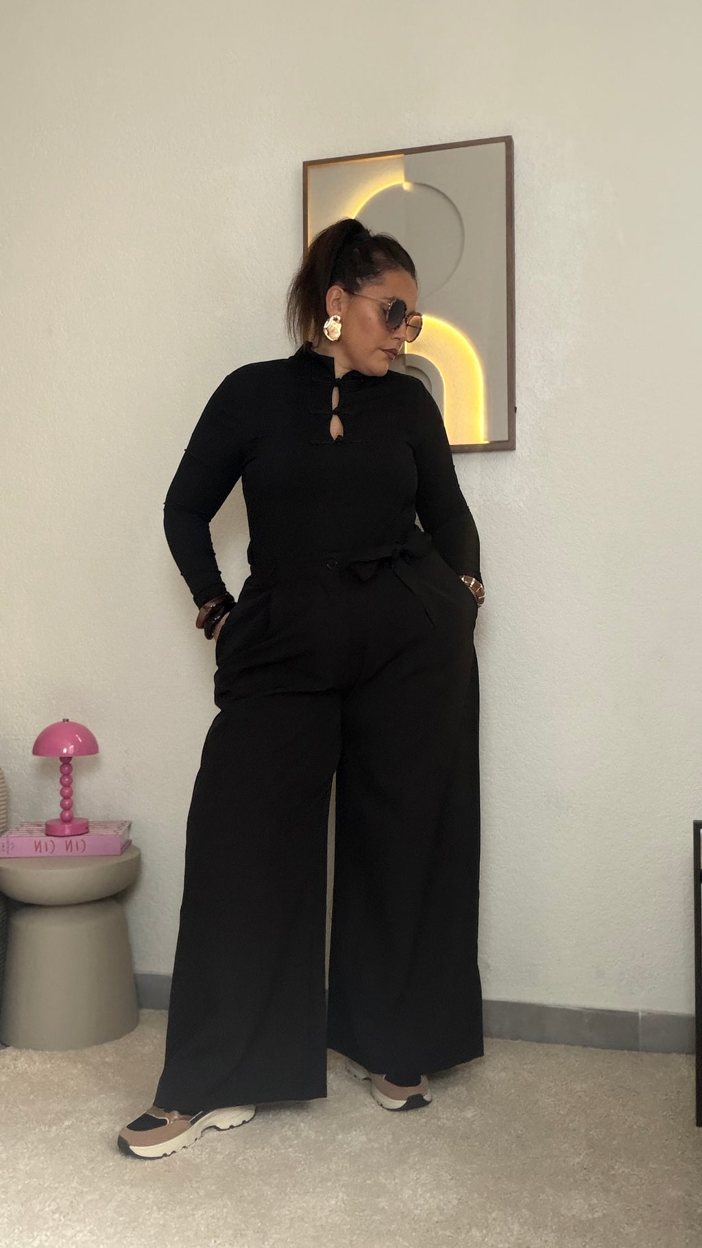 Pantalon palazzo tailleur