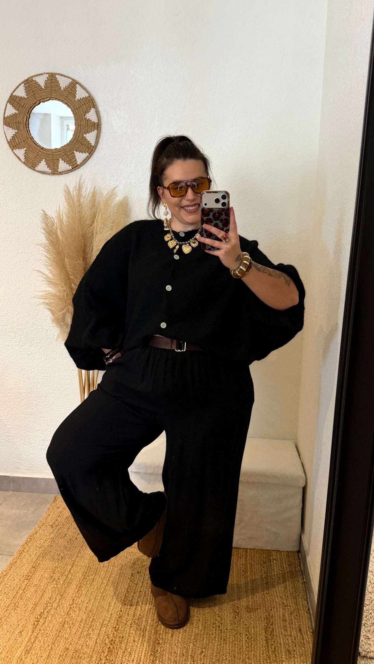Pantalon fluide palazzo