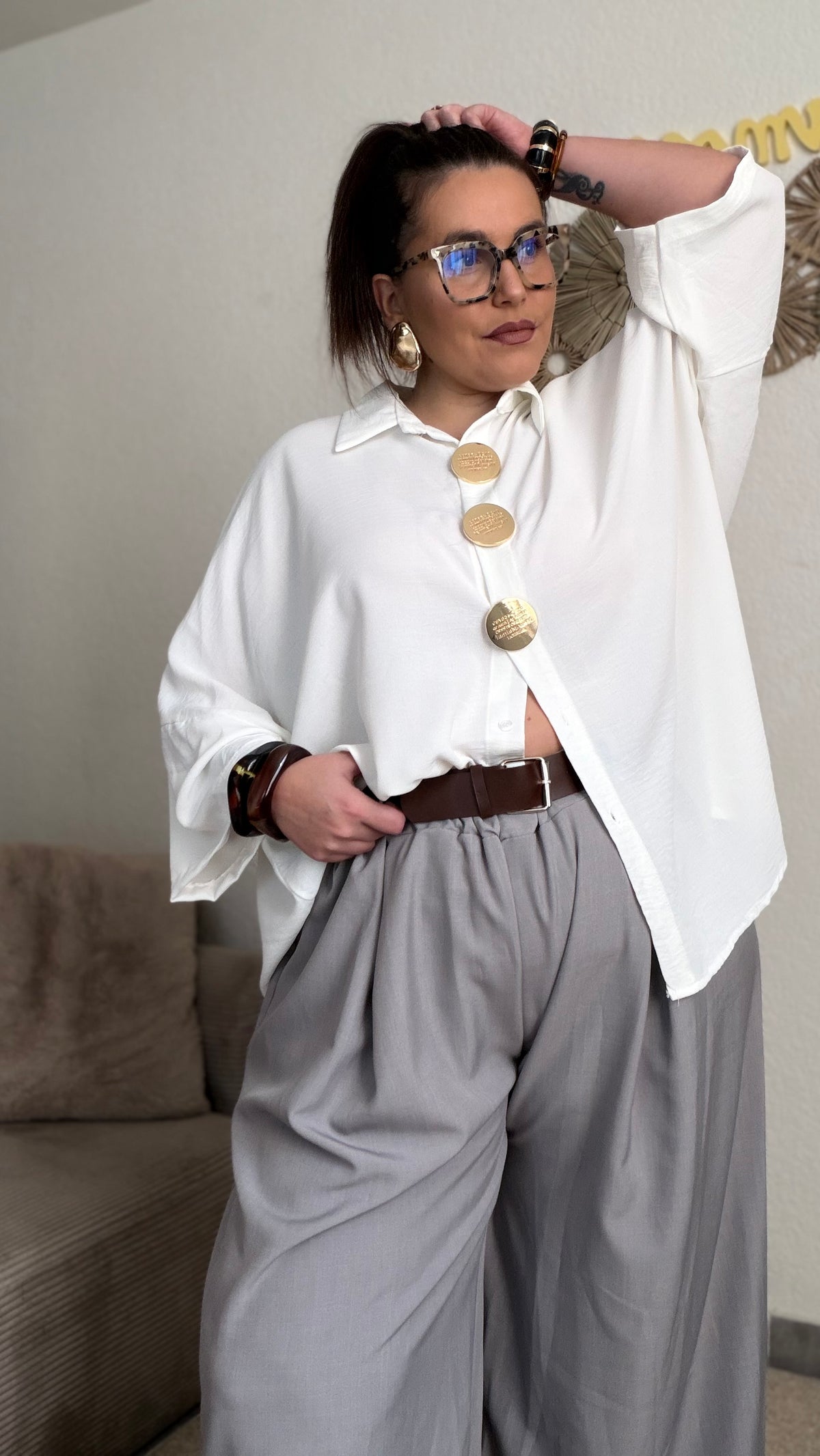Chemise gros boutons