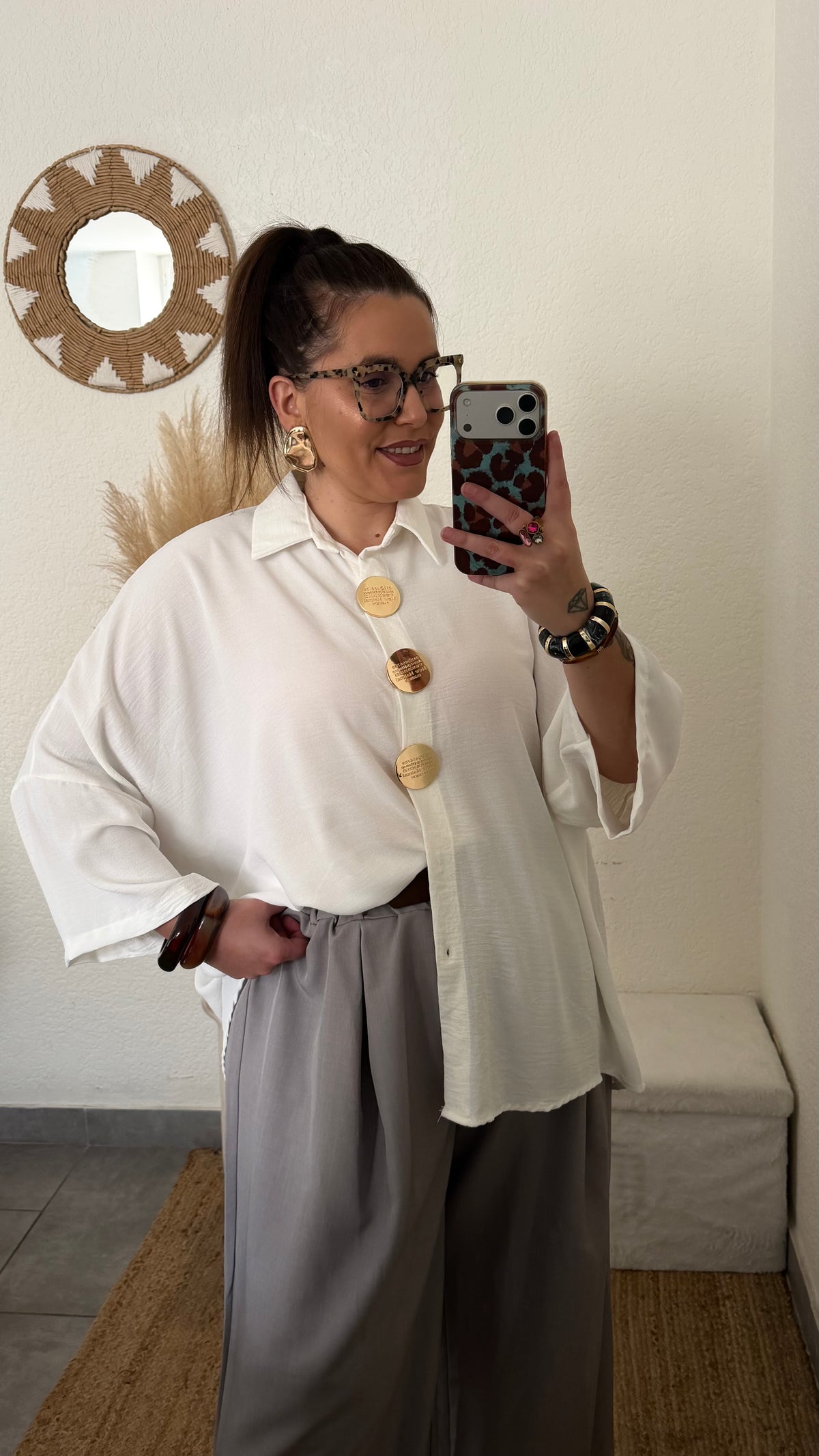 Chemise gros boutons