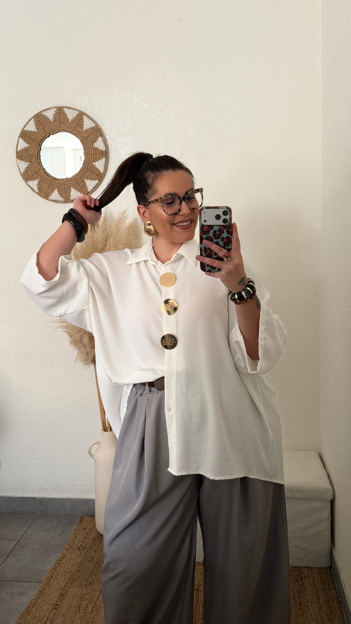 Chemise gros boutons