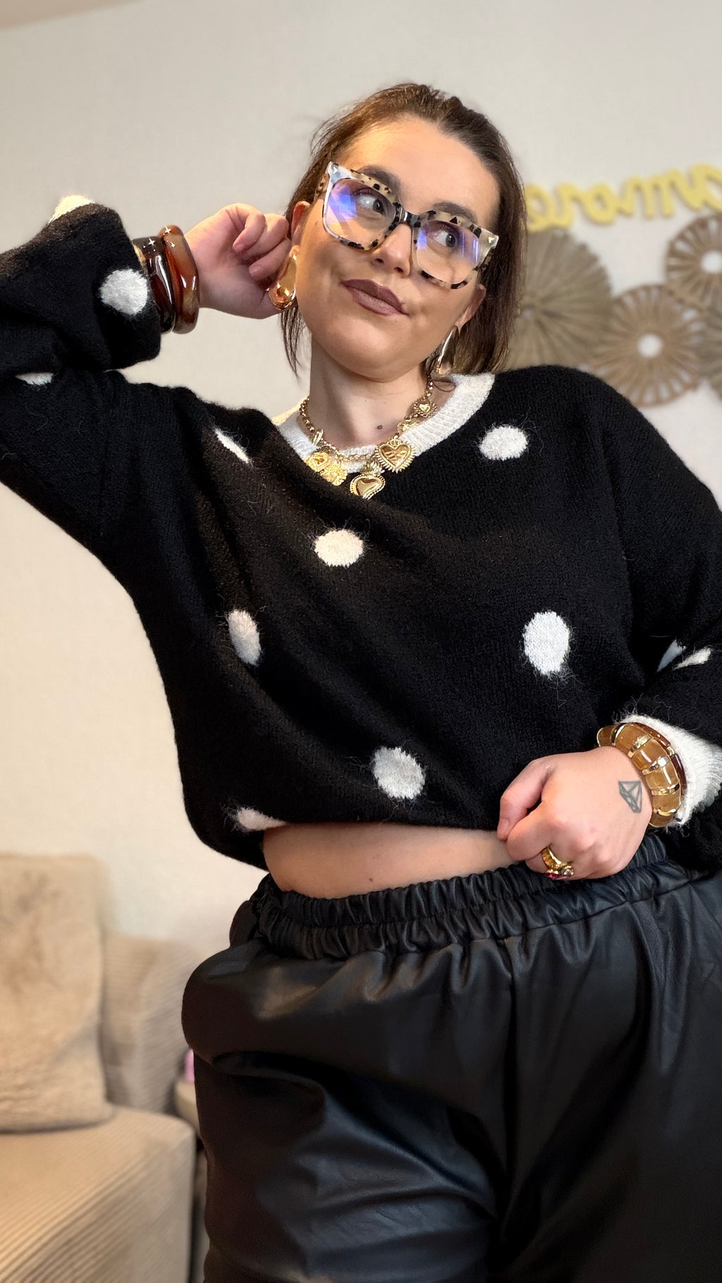 Pull à pois