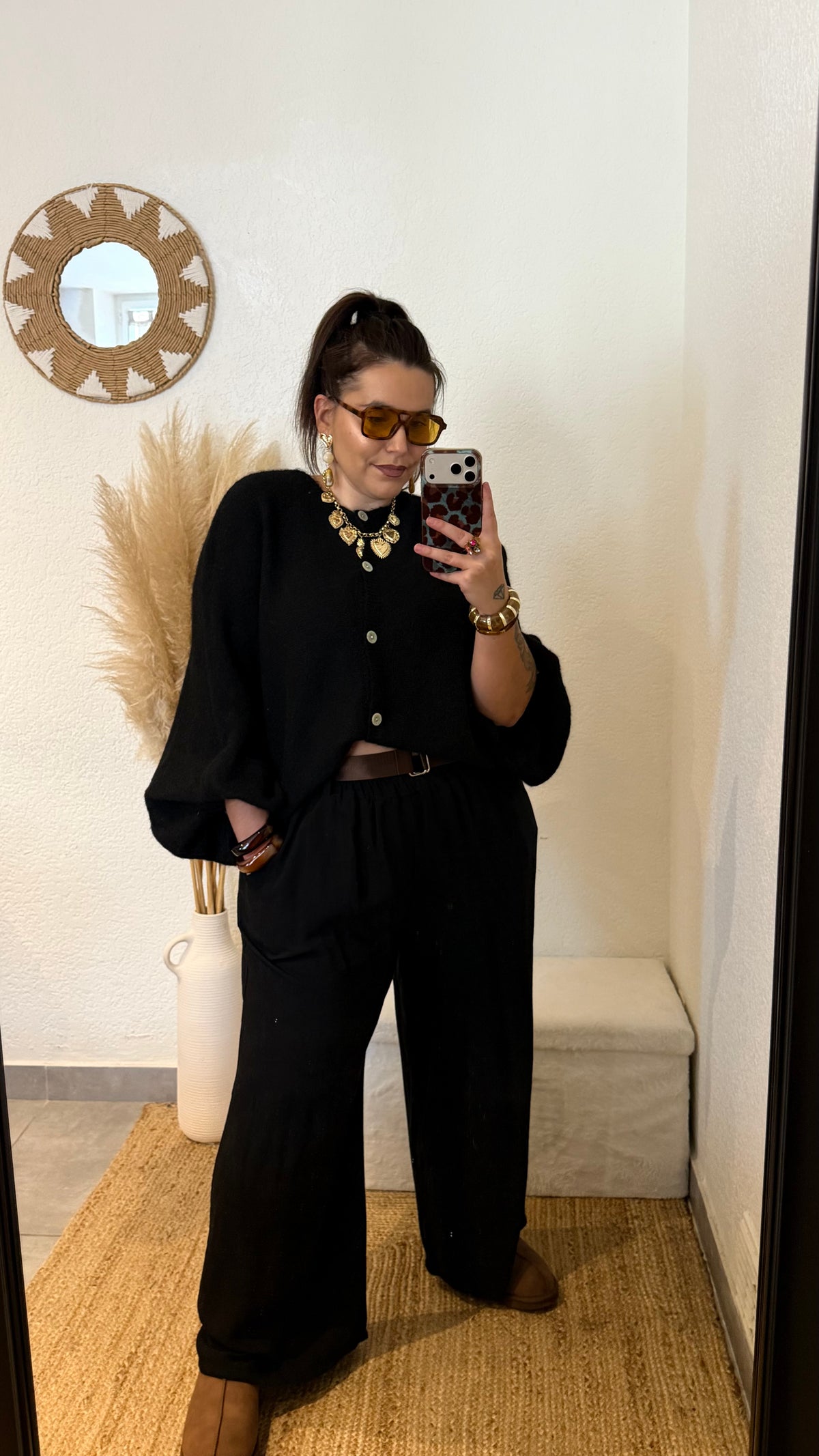 Pantalon fluide palazzo