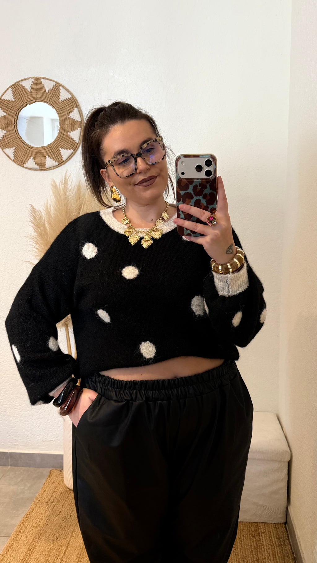 Pull à pois