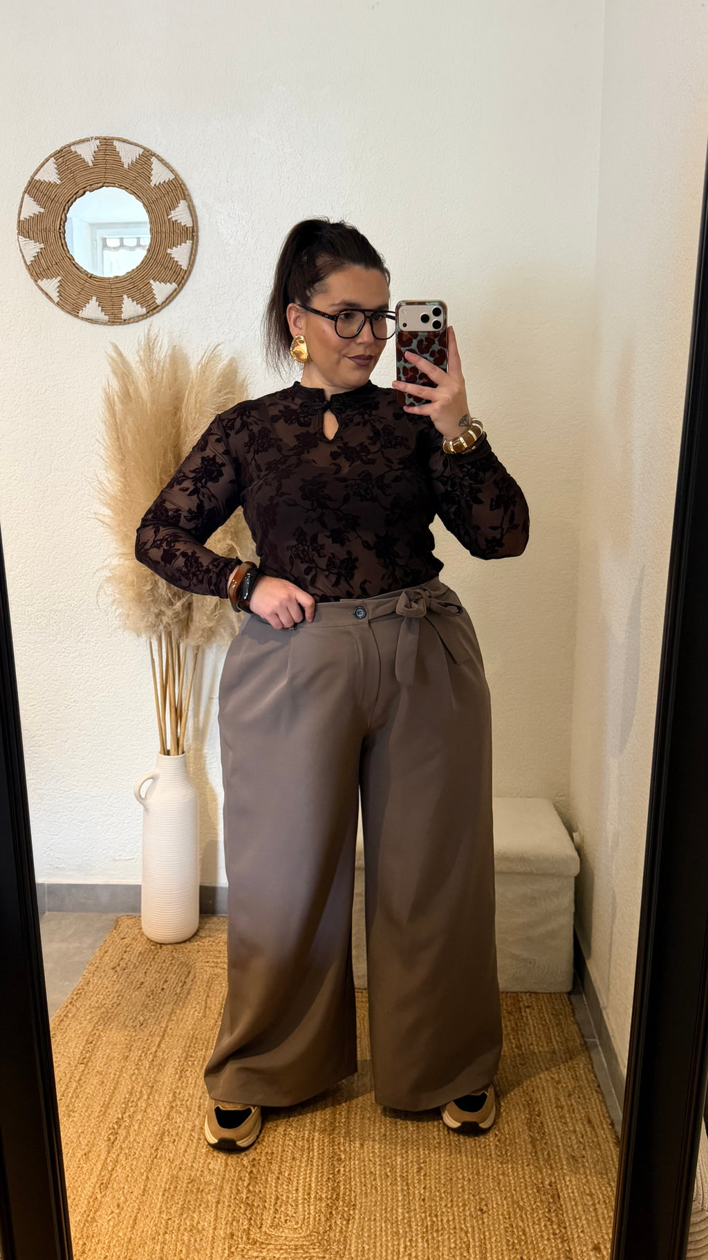 Pantalon palazzo tailleur