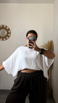 Blouse fluide cloutée