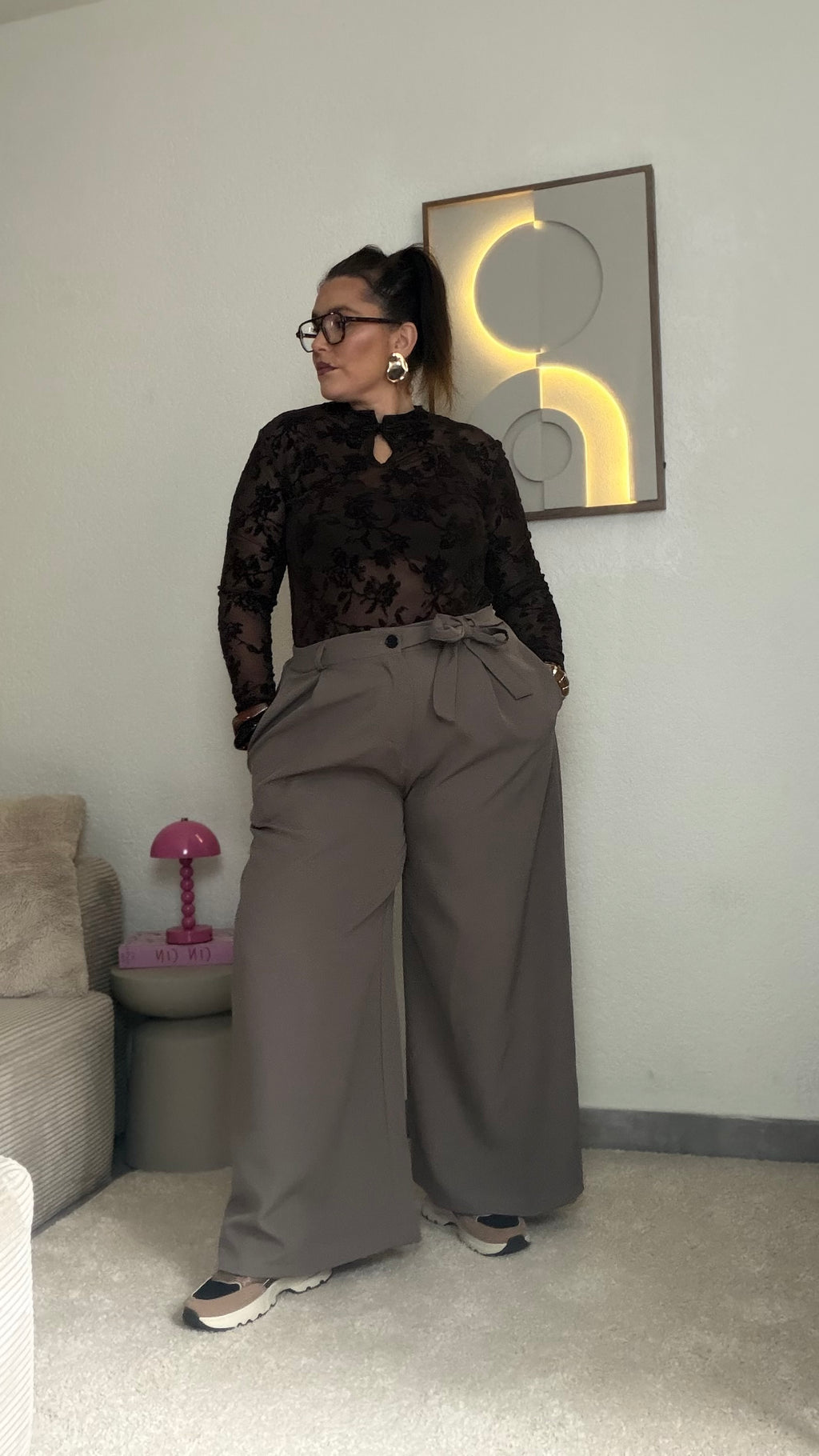 Pantalon palazzo tailleur