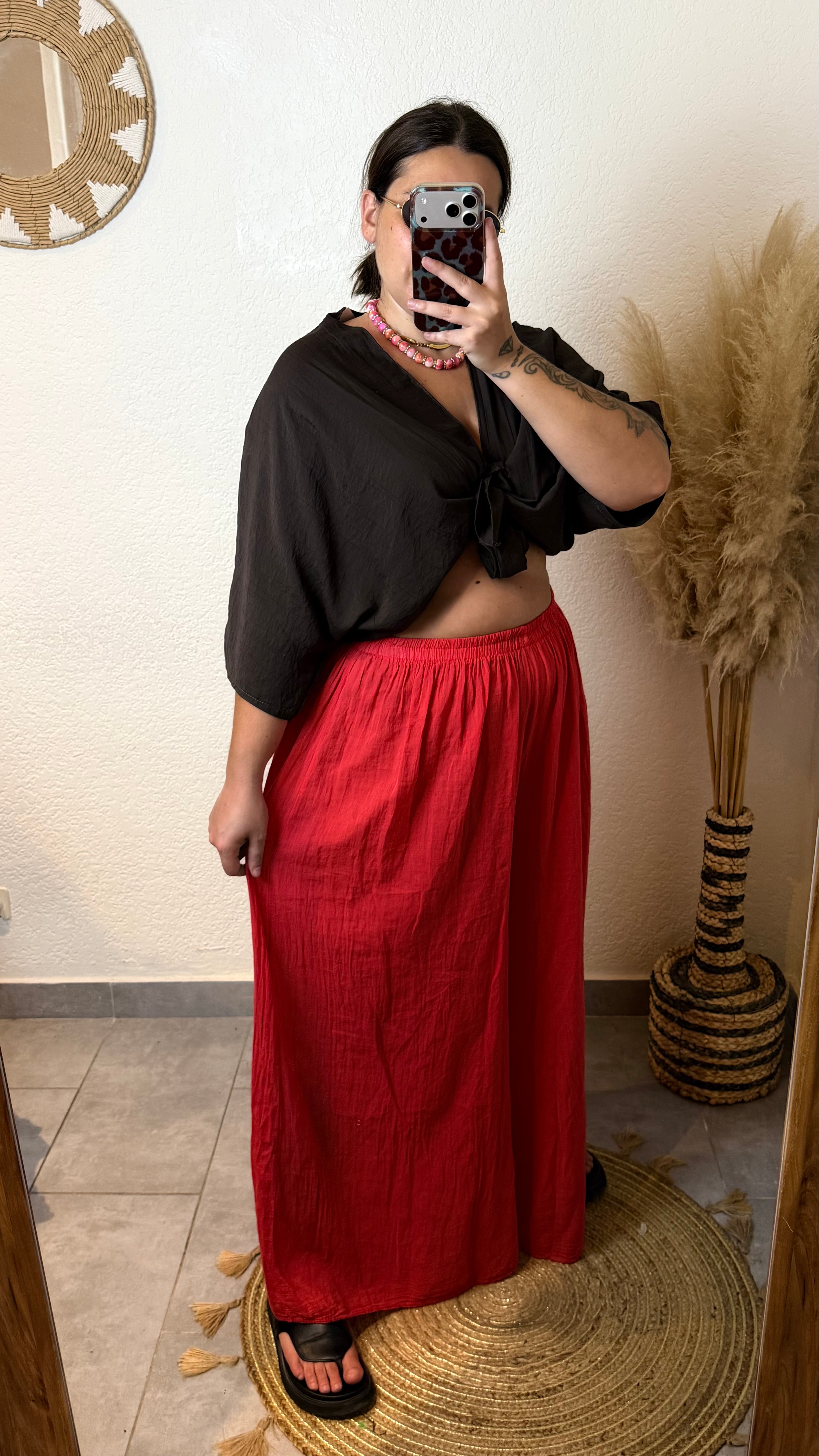 Pantalon voile de coton