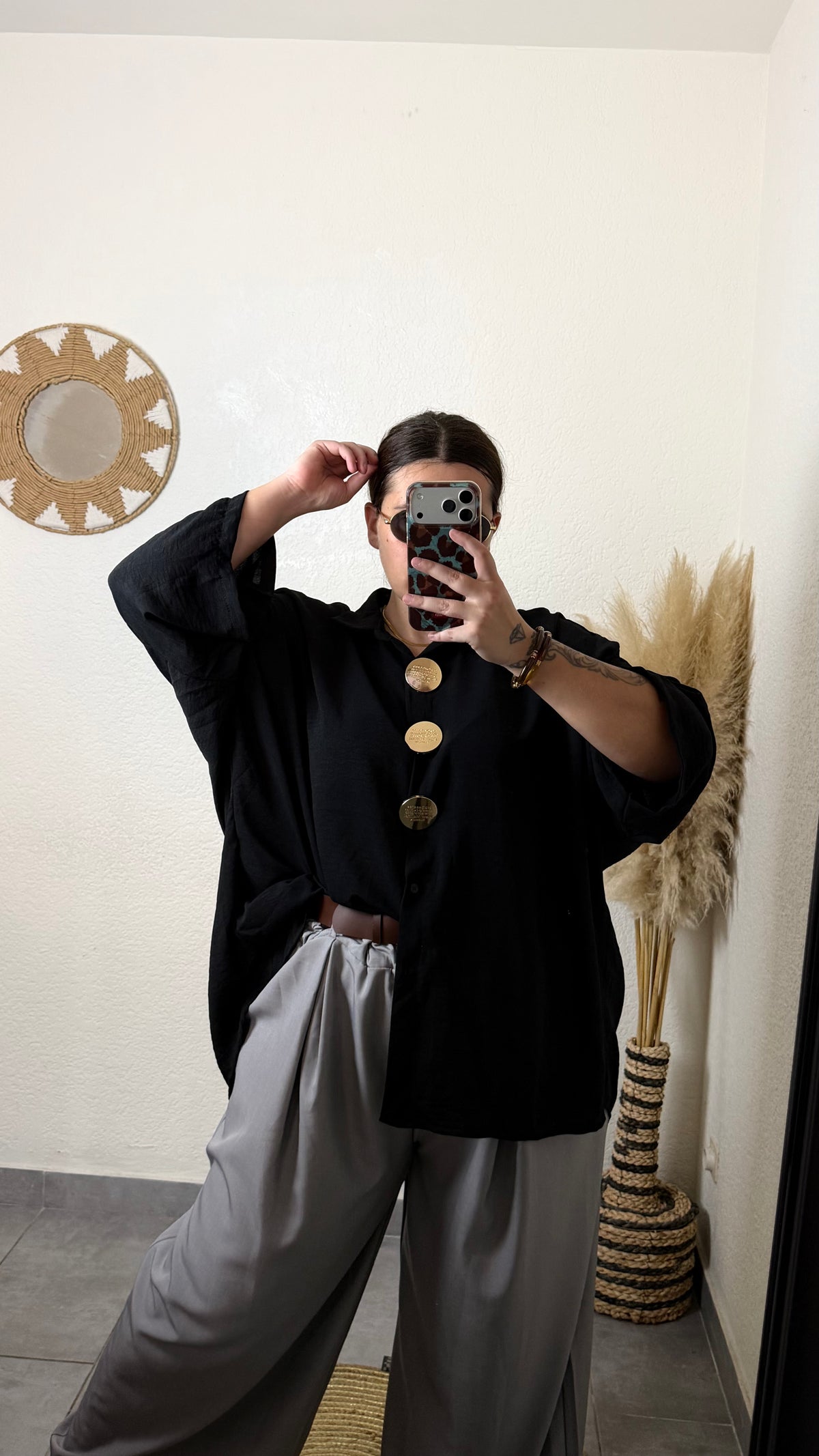 Chemise gros boutons
