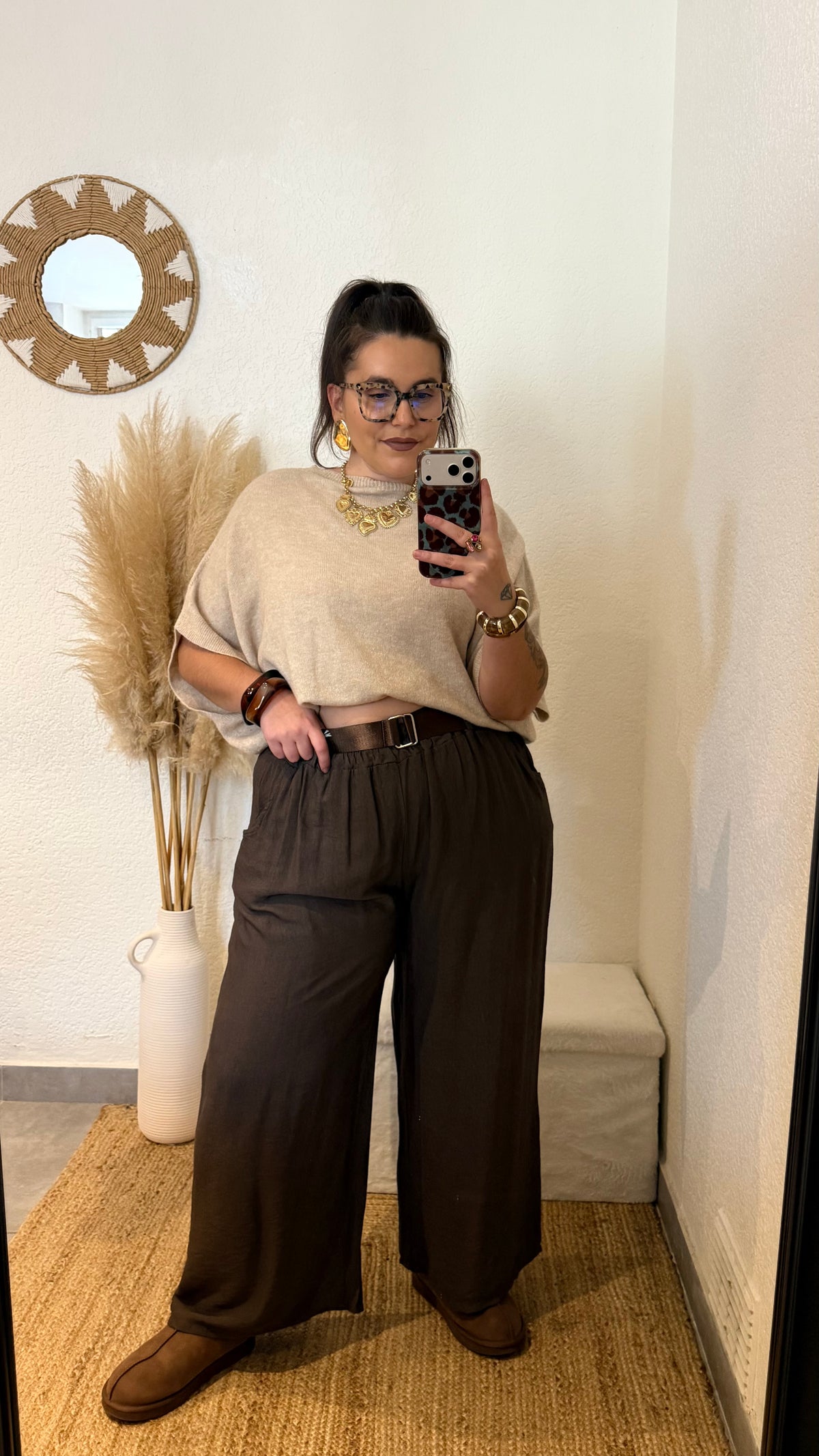 Pantalon fluide palazzo