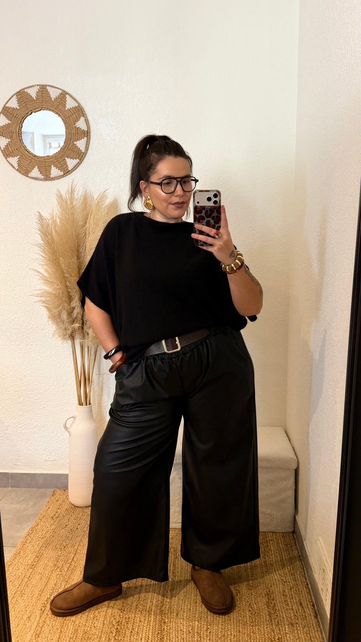 Pantalon simili cuir