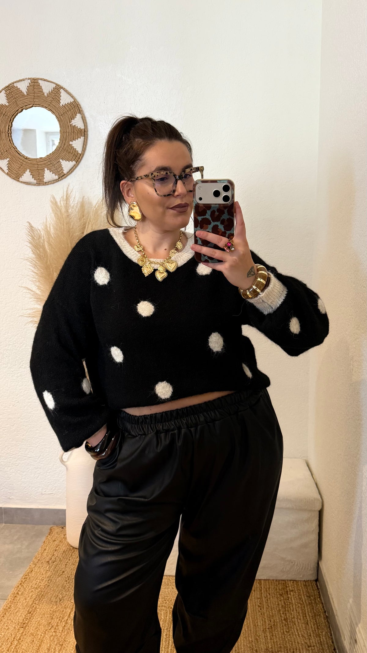 Pull à pois