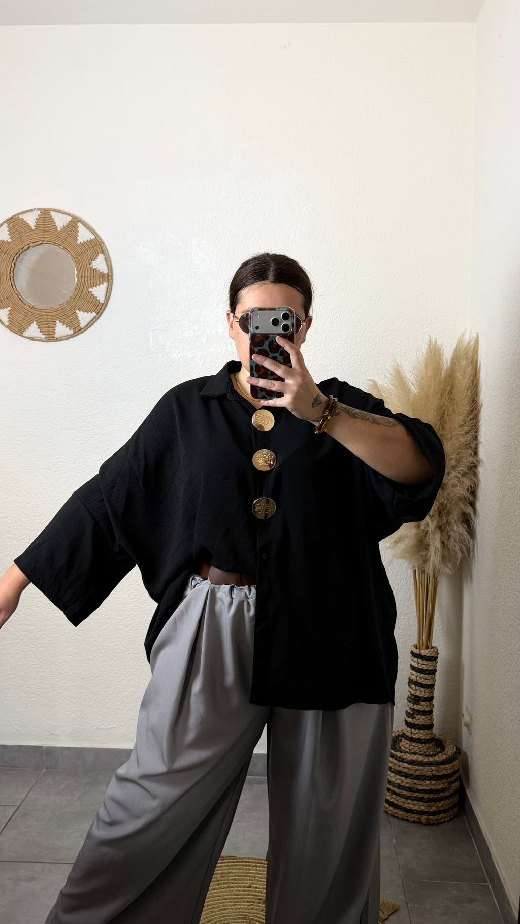 Chemise gros boutons