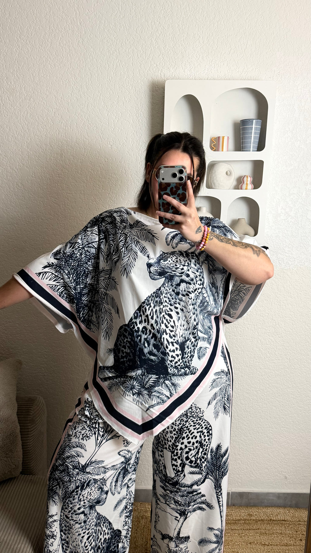 Blouse jungle marine