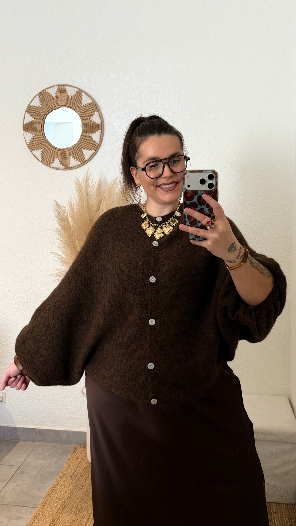 Gilet oversize manches ballon