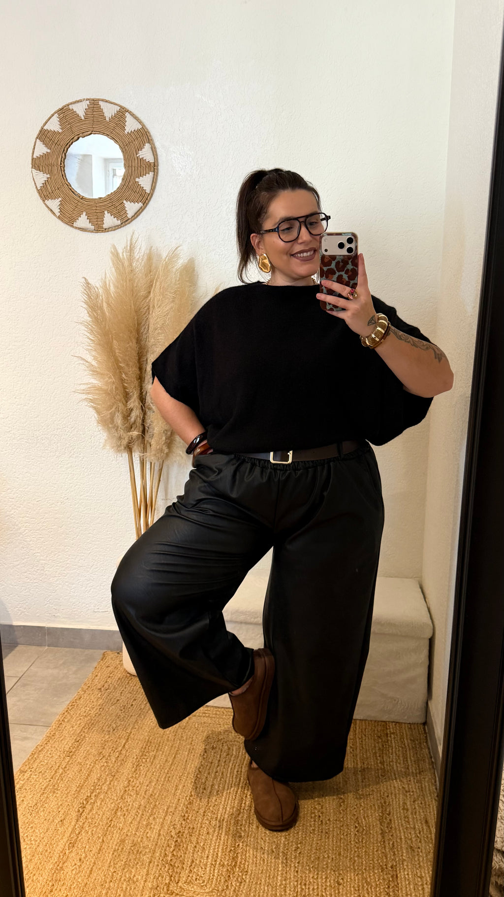 Pantalon simili cuir
