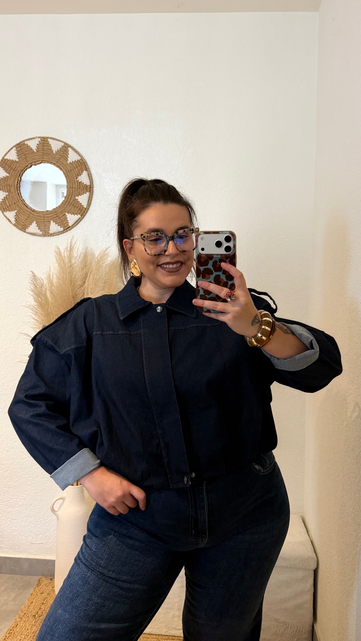 Veste bombers en jeans
