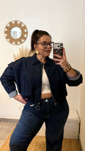 Veste bombers en jeans