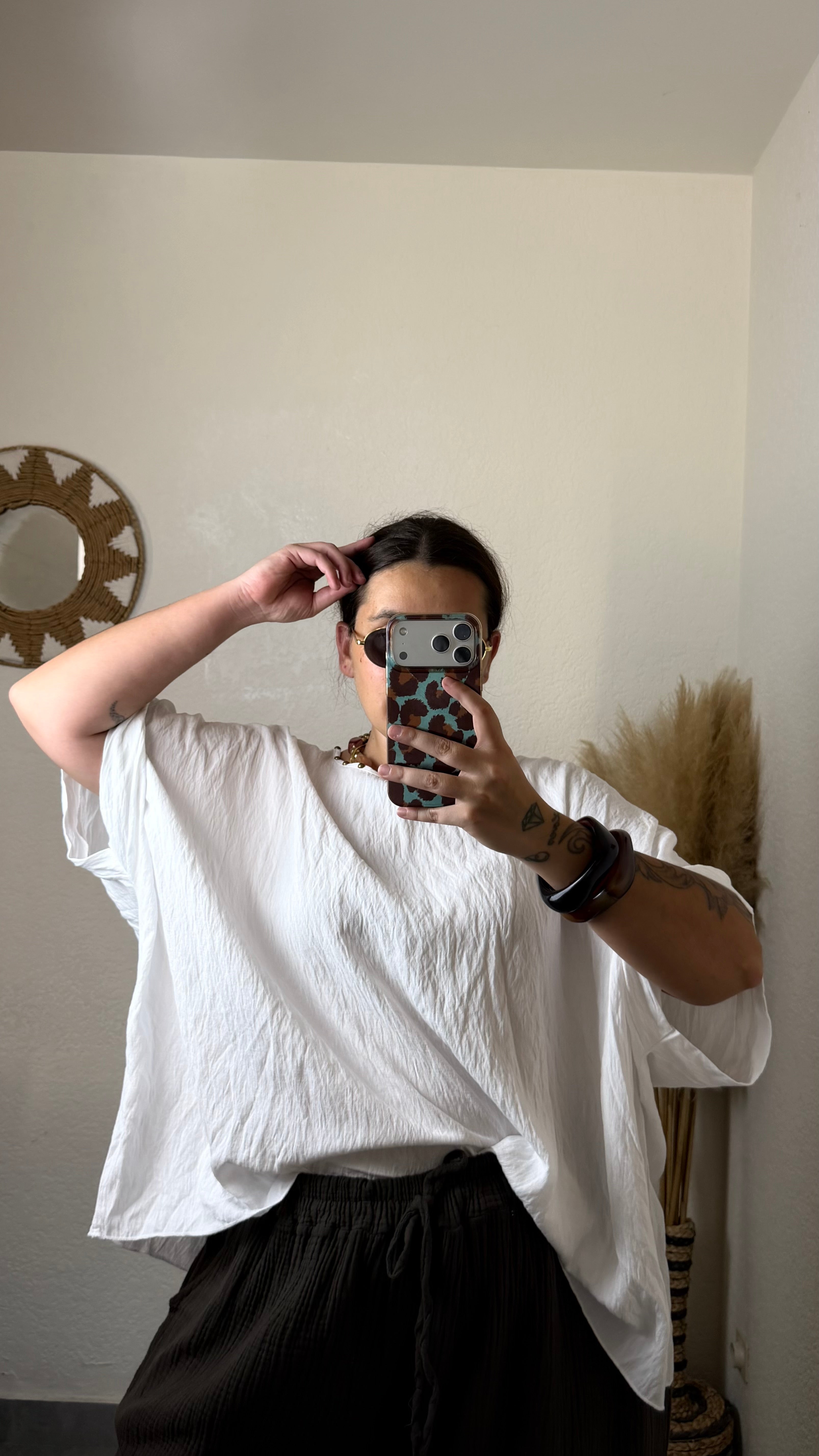 Blouse fluide cloutée
