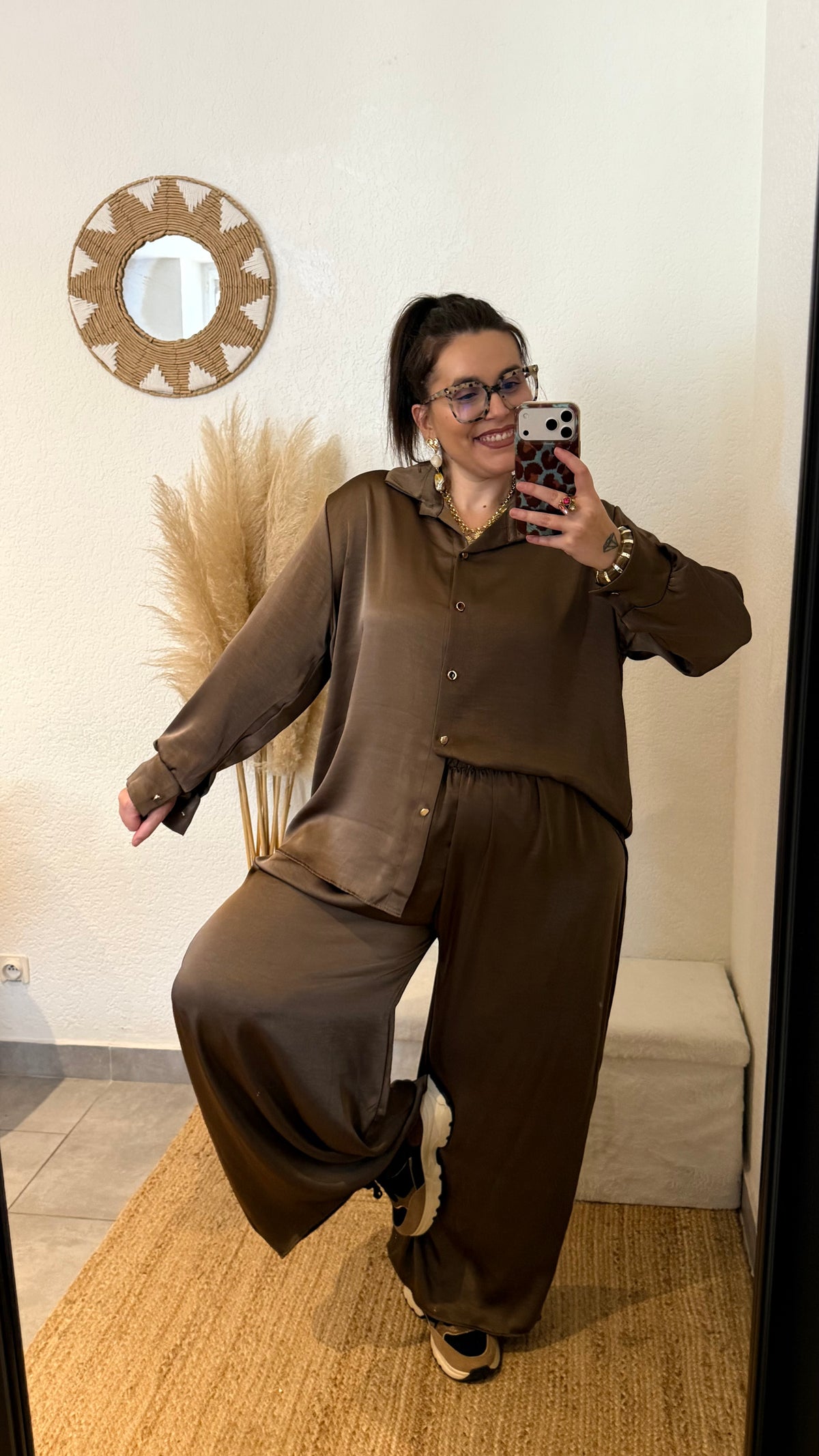Ensemble satiné