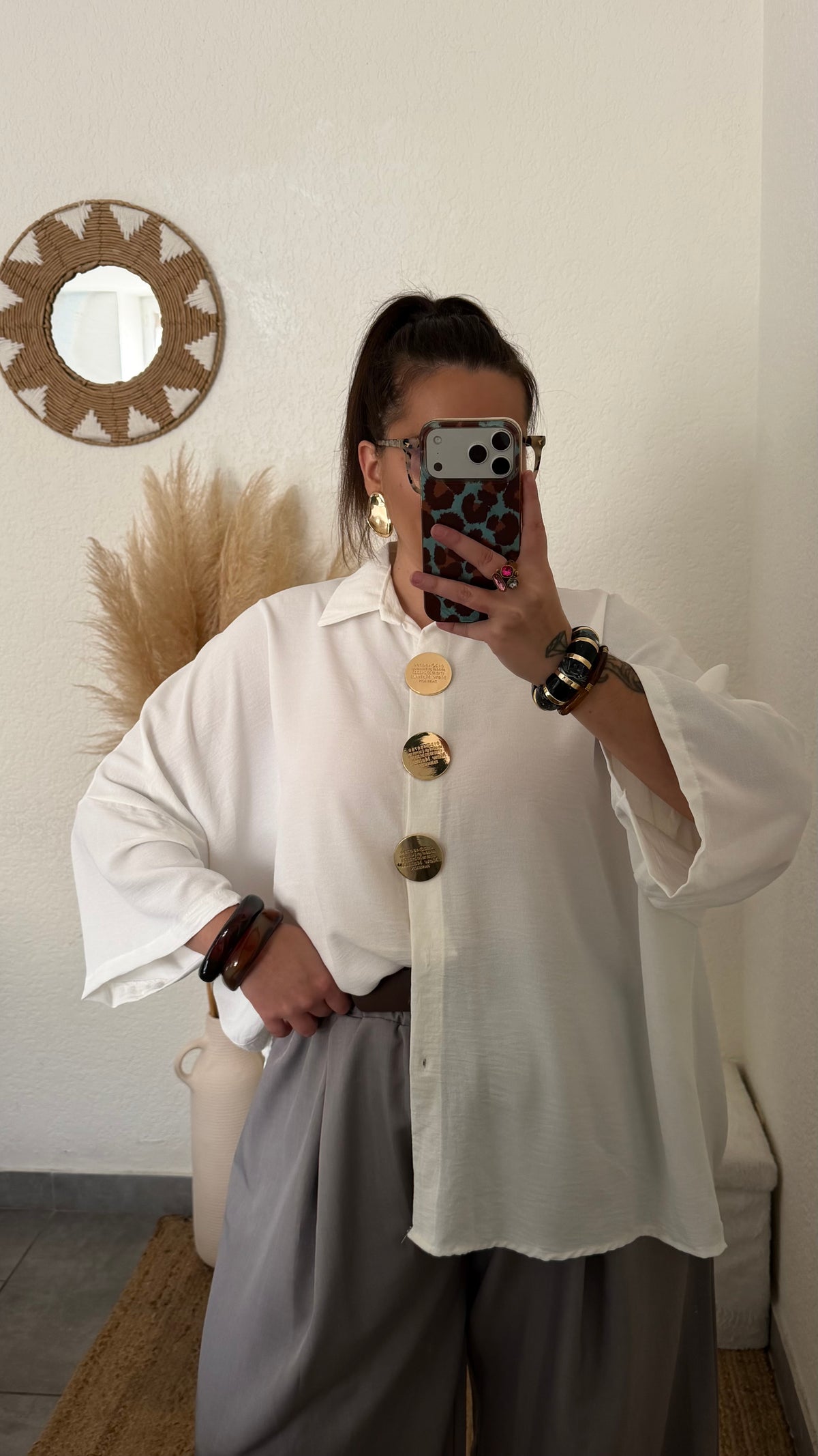Chemise gros boutons
