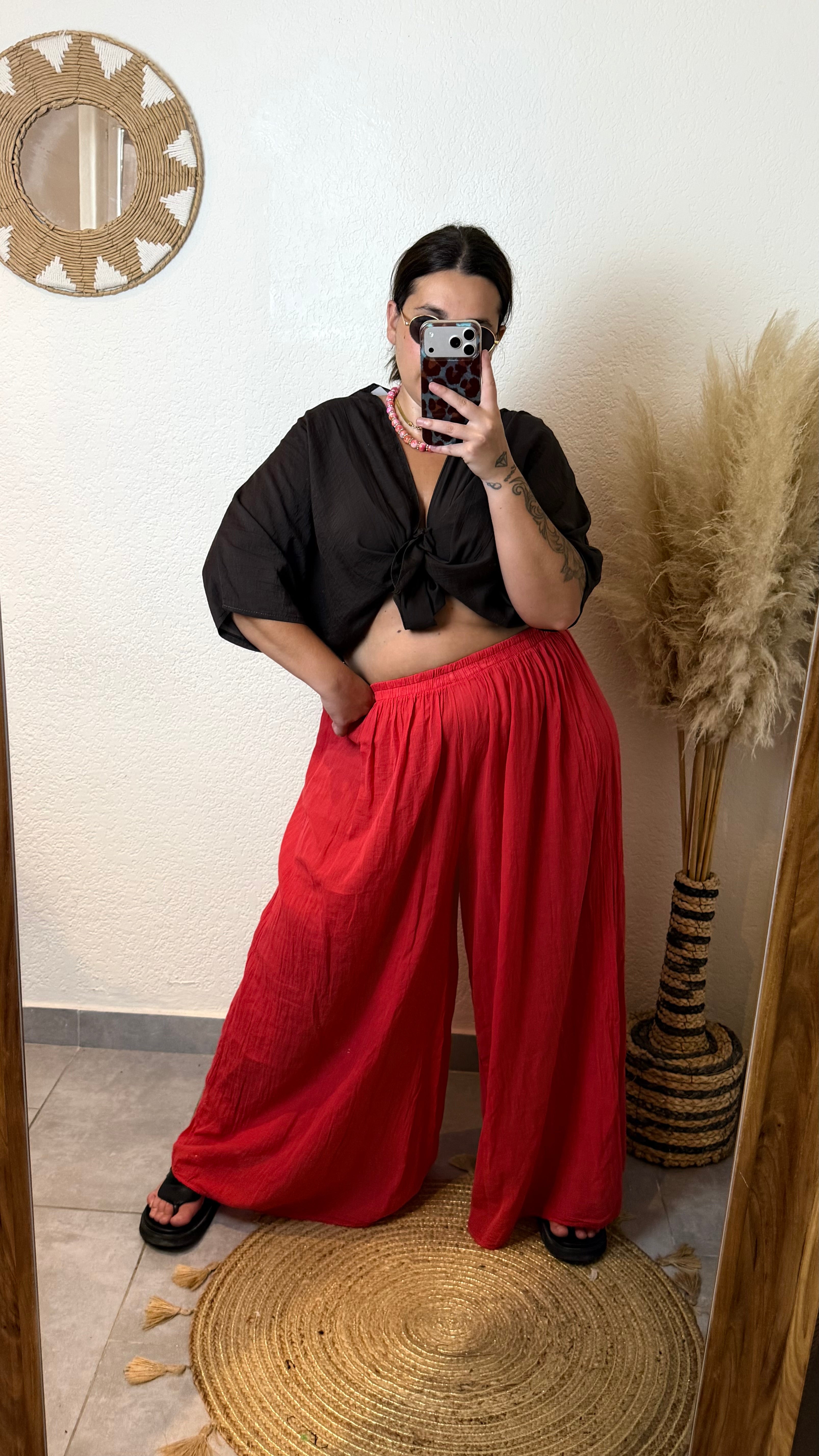 Pantalon voile de coton