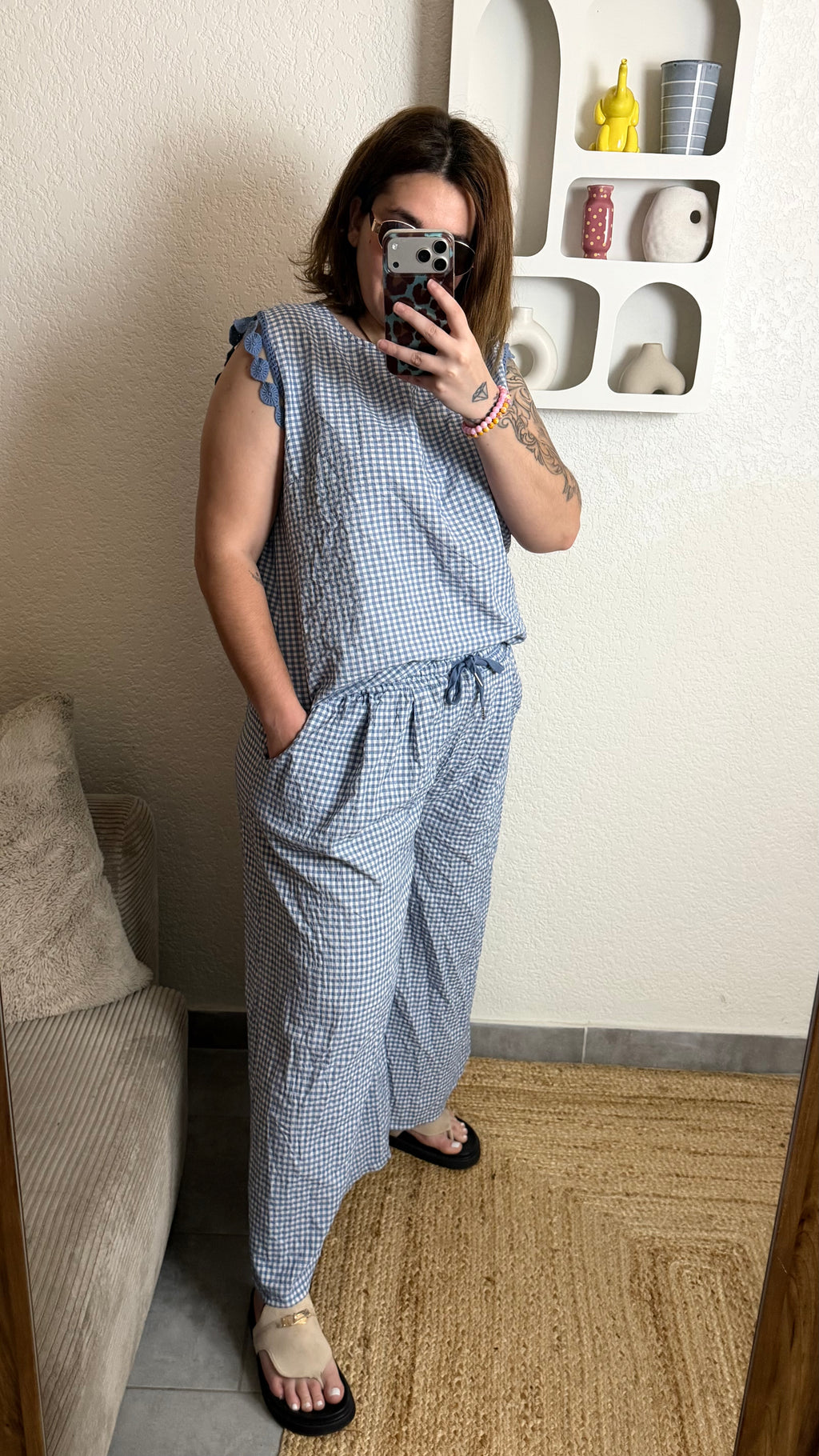 Pantalon vichy