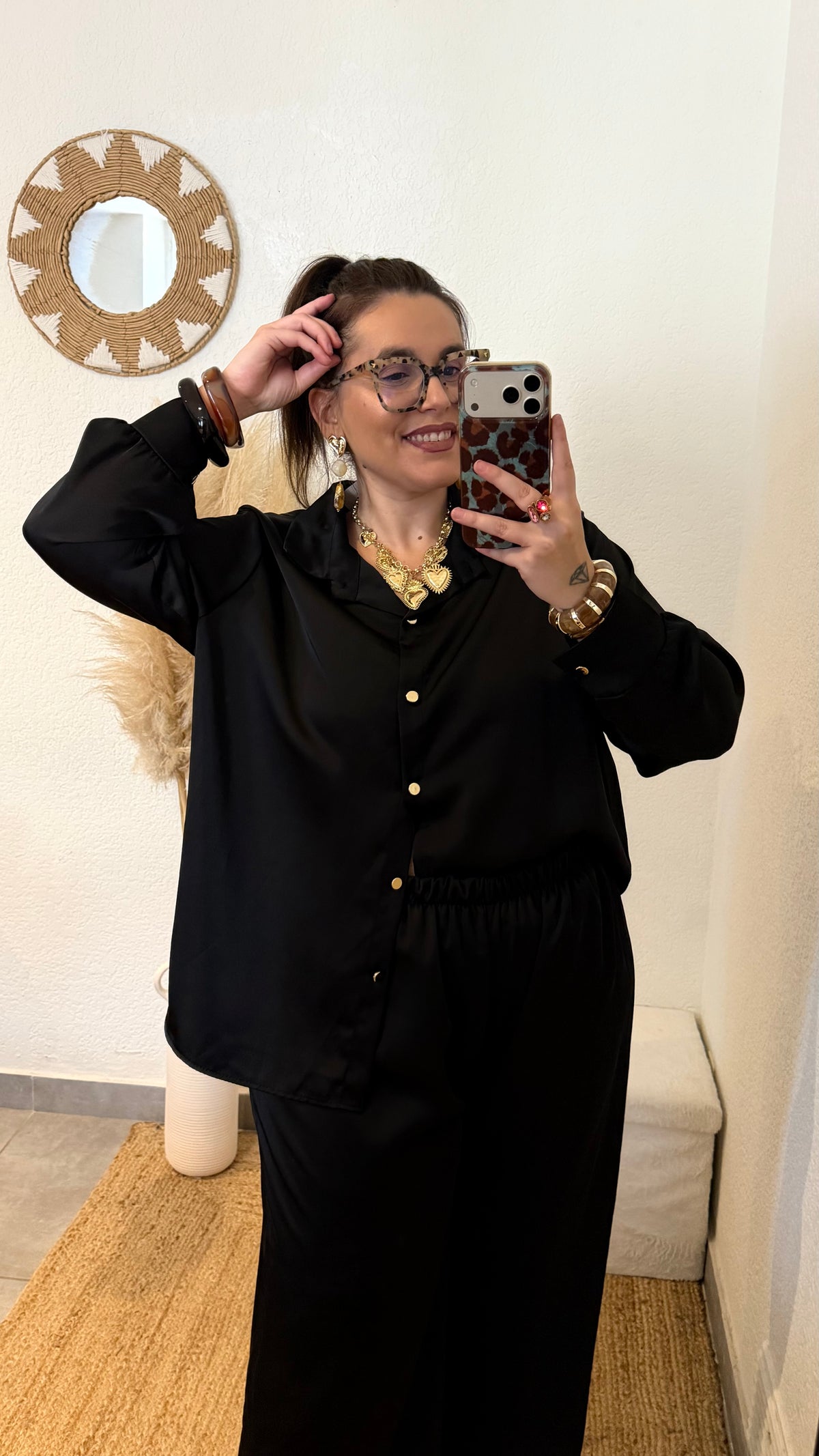 Ensemble satiné