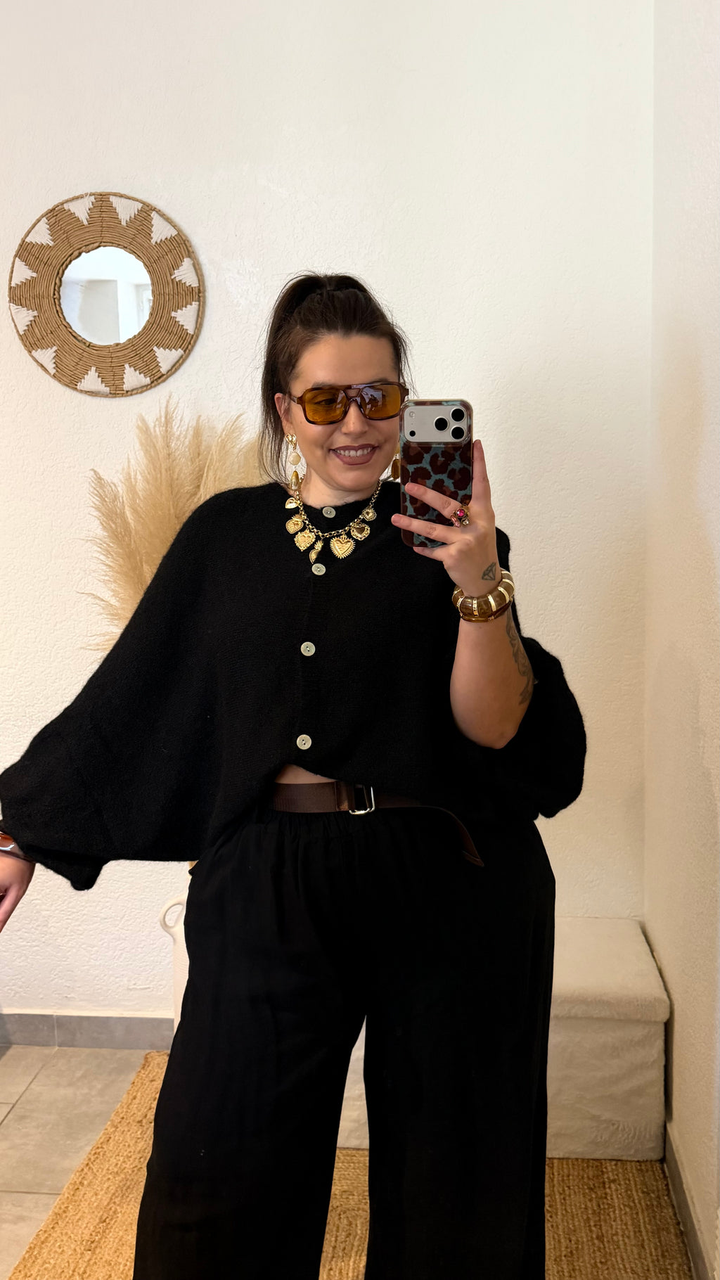 Gilet oversize manches ballon