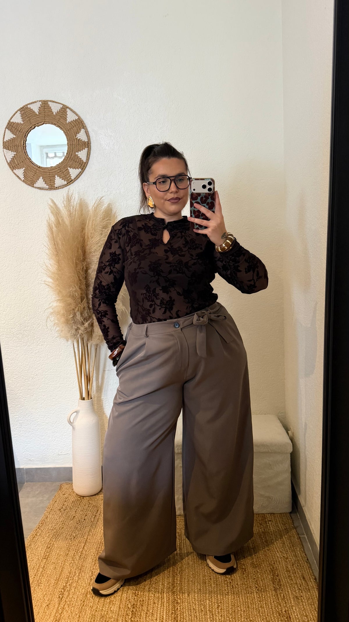 Pantalon palazzo tailleur