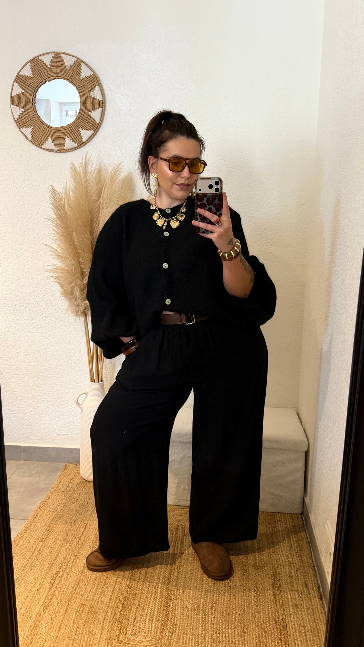 Pantalon fluide palazzo