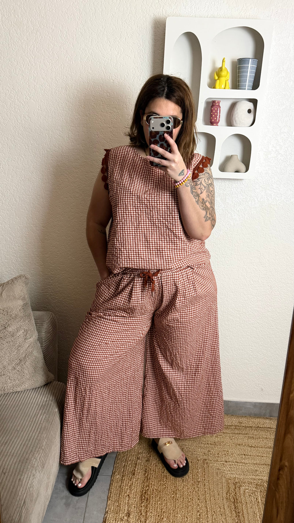 Pantalon vichy