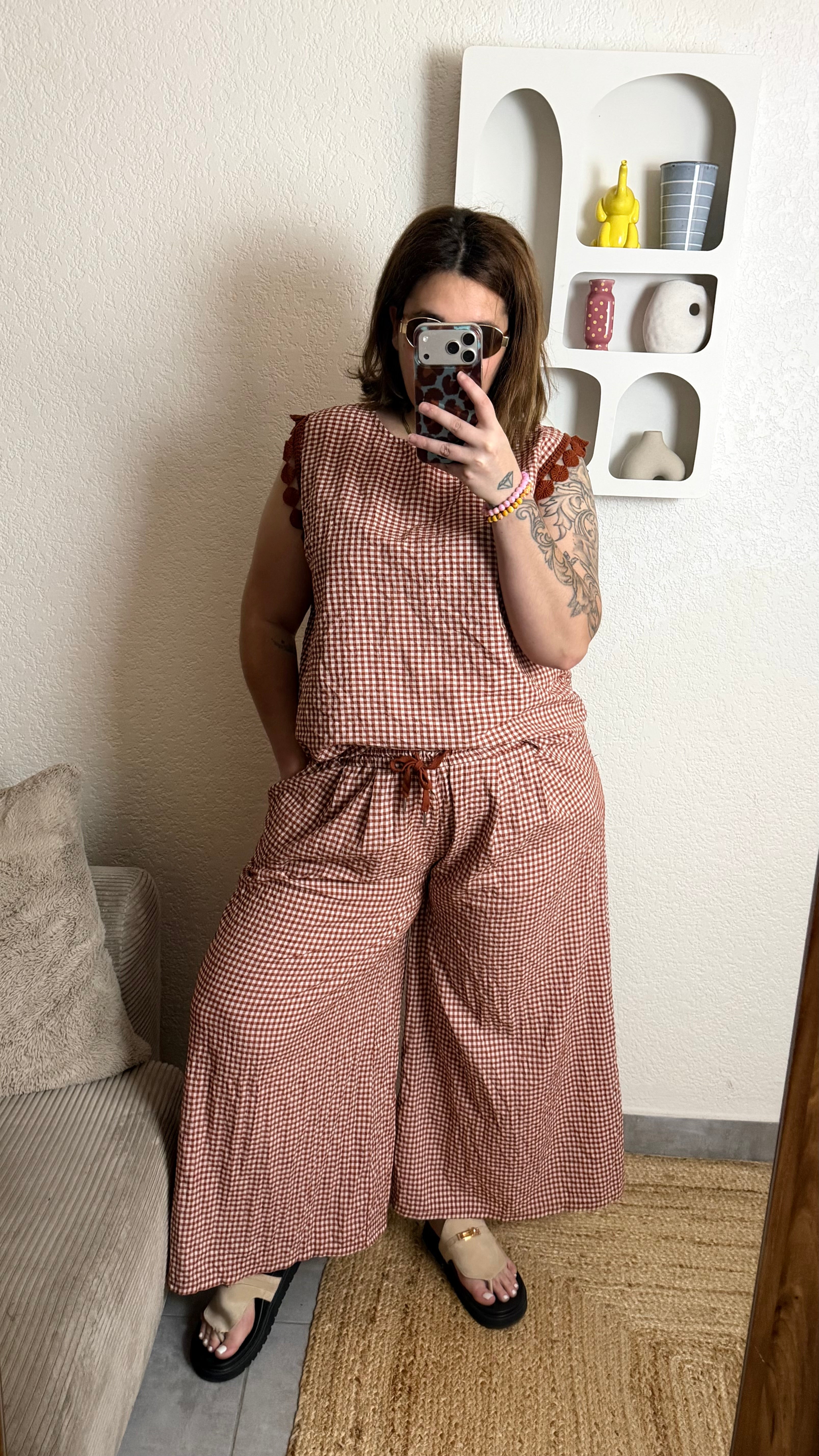 Pantalon vichy